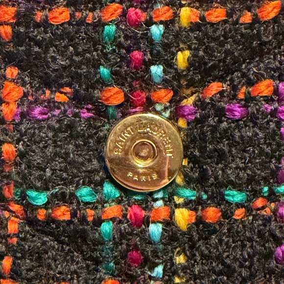 Yves Saint Laurent Multicolor Tweed Crossbody Toy Bag - Picture 3 of 7